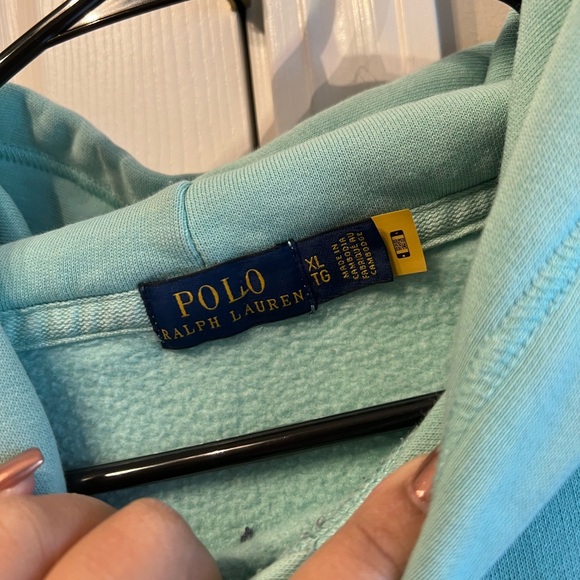 Women’s cropped Polo Ralph Lauren hoodie size XL - Picture 3 of 4